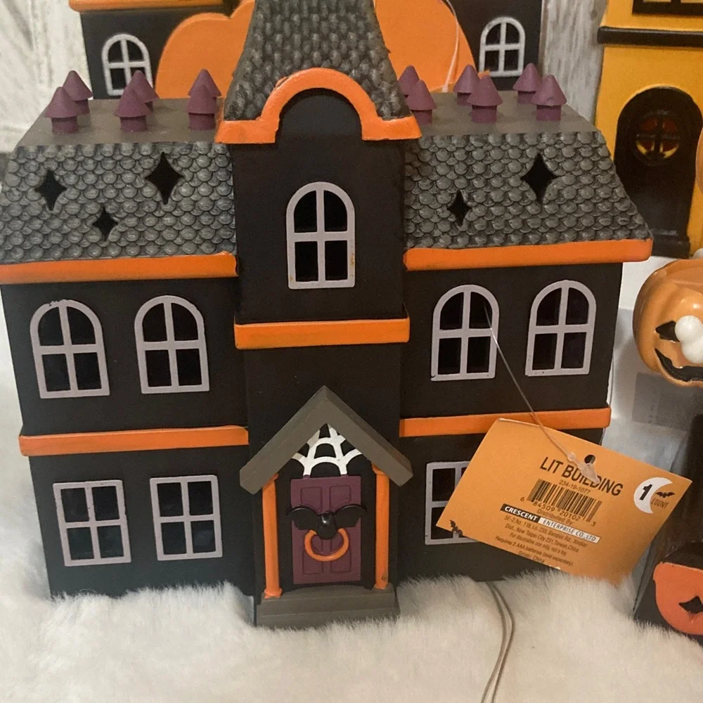 Target BP Halloween Village Set with Ferris Wheel and Carousel